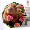 Capybara Themed Travel Umbrella-8 Ribs Automatic Opening and Closing, Portable Folding Design, Compact and Stylish Umbrella Suitable for Out