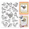 Custom Summer Theme PVC Plastic Clear Stamps for DIY Scrapbooking Photo Album Decorative Cards Making Bird 160x110mm