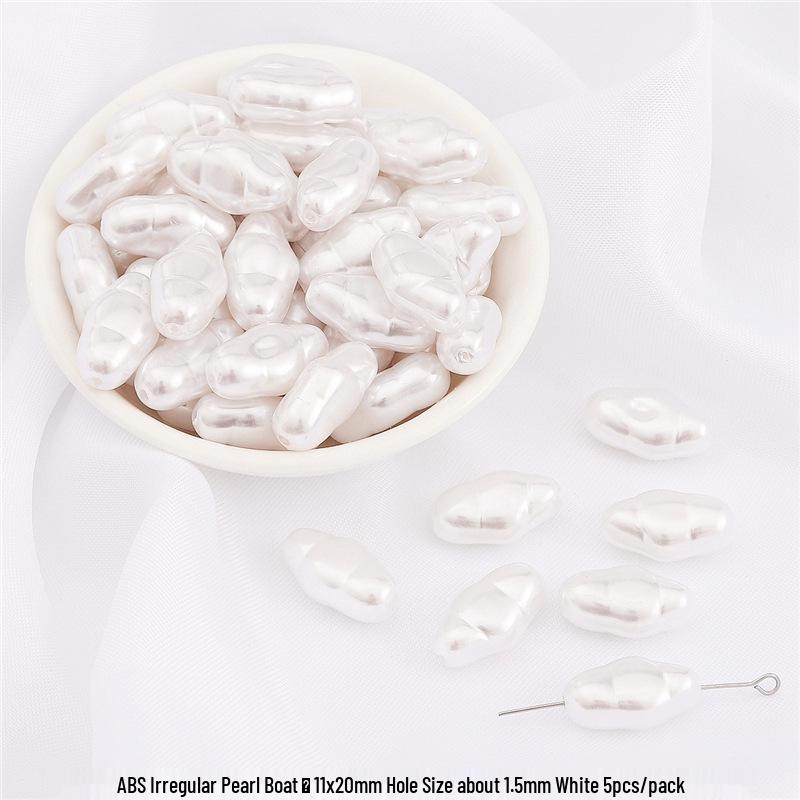 High-Gloss Irregular Imitation Pearl DIY Jewelry Kit - Bracelet, Pendant, Headdress Charms