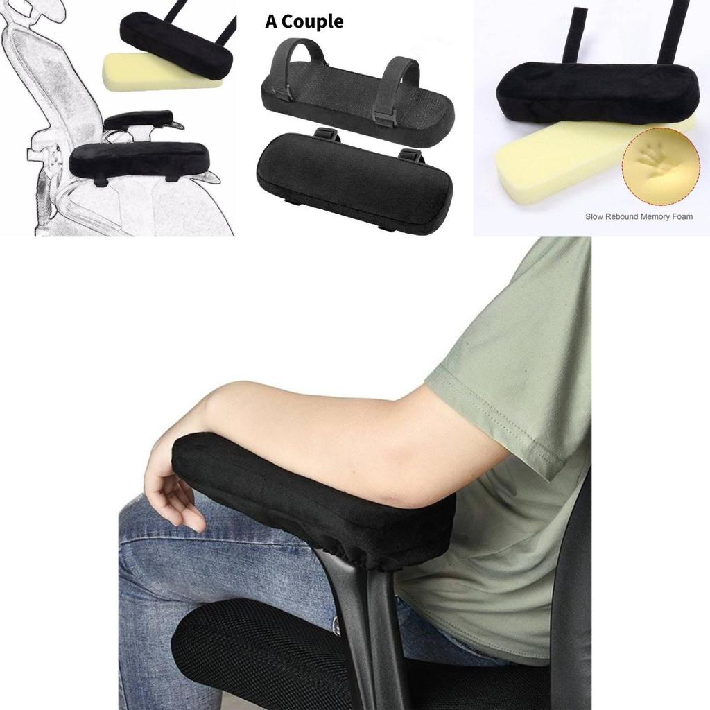 Minimalist Office Chair Armrest Cushion With Memory Foam For Gaming And Work Comfort