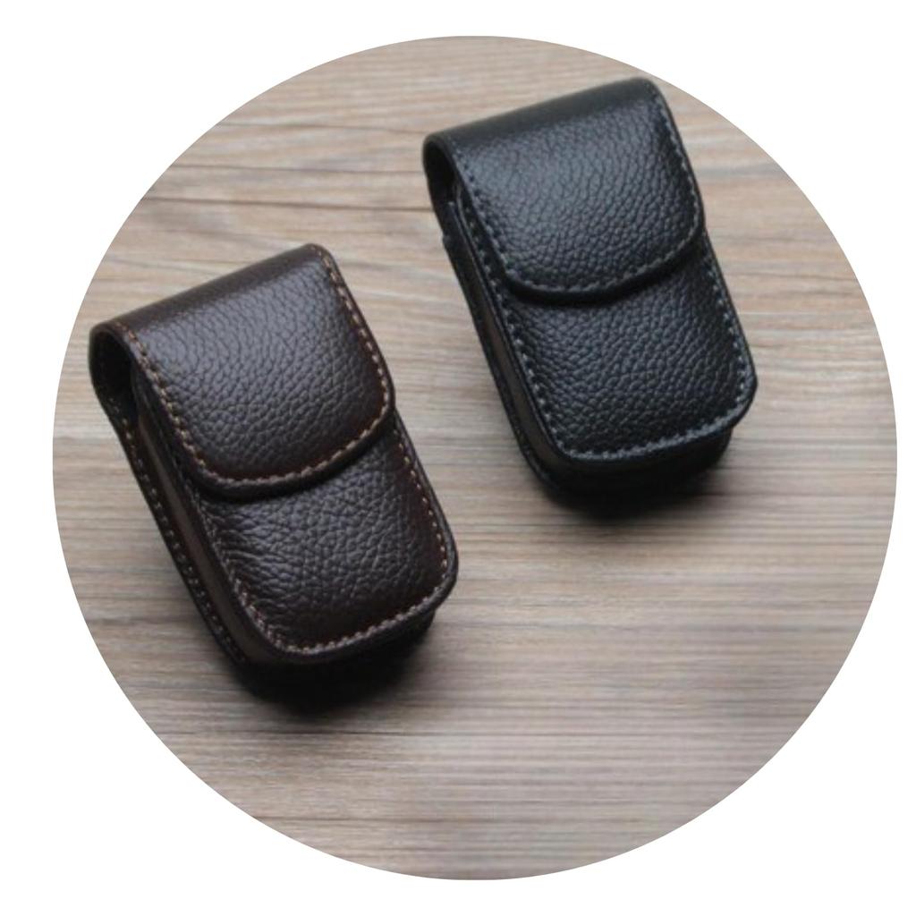 Folding Eyeglasses Folding Reading Belt Clip [SELECOCO] Case, Leather, Glasses, Glasses, Portable, Stylish, (Black)