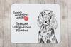 German Wirehaired Pointer I - mouse pad with print, personalized dog-themed mouse pad, unique gadget for an office worker by Art-Dog brand