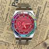 CASIO Men Liquid Crystal/Analog Dual Display Series 44mm Red Watch GA-2100-4A-