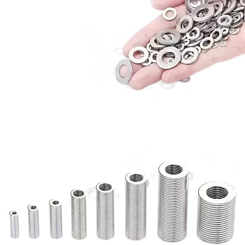 Set de 1320 de șaibe plate din oțel inoxidabil 304