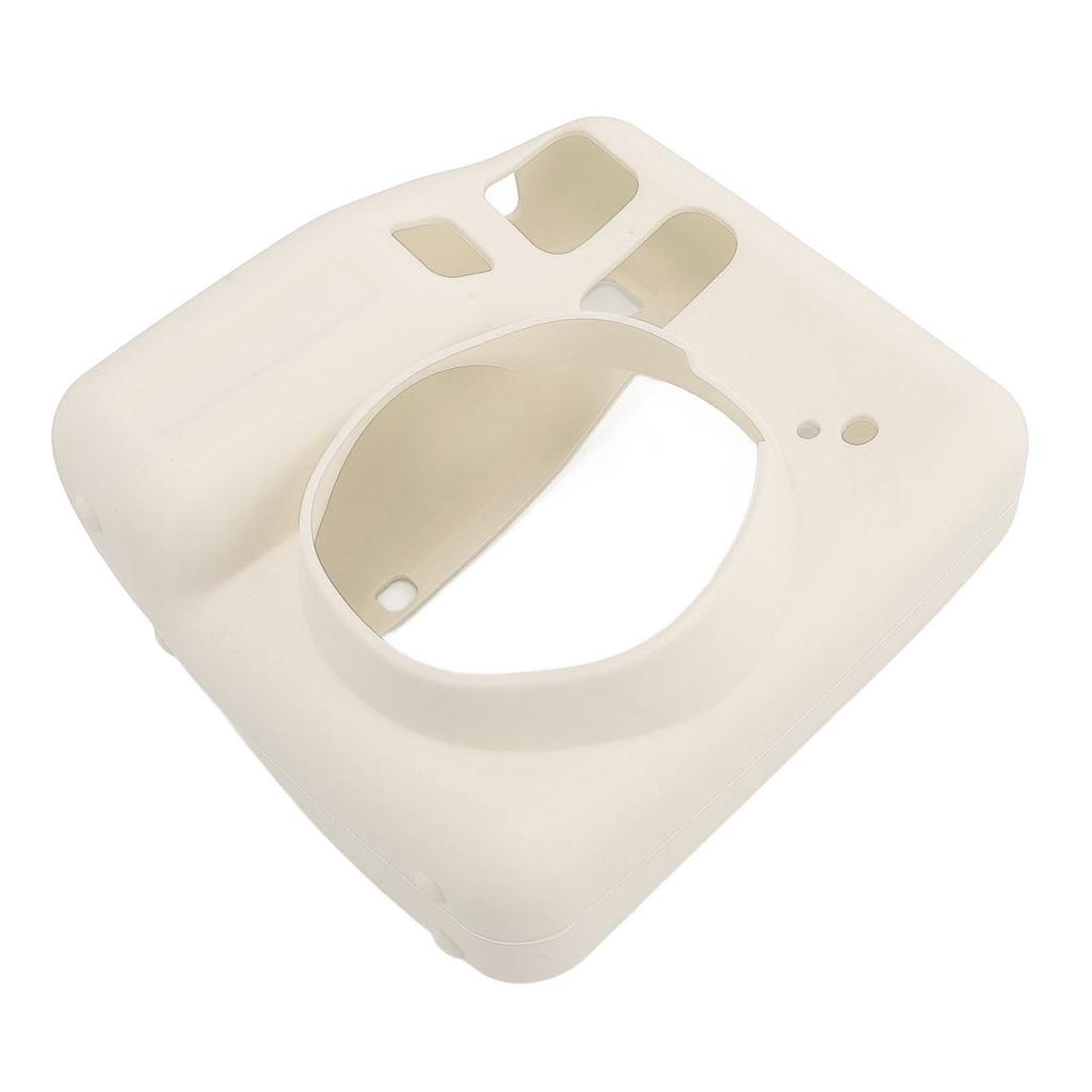Instant Camera Silicone Protective Case for SE Wear Fall Resistant Soft Shell Pure Color Beige