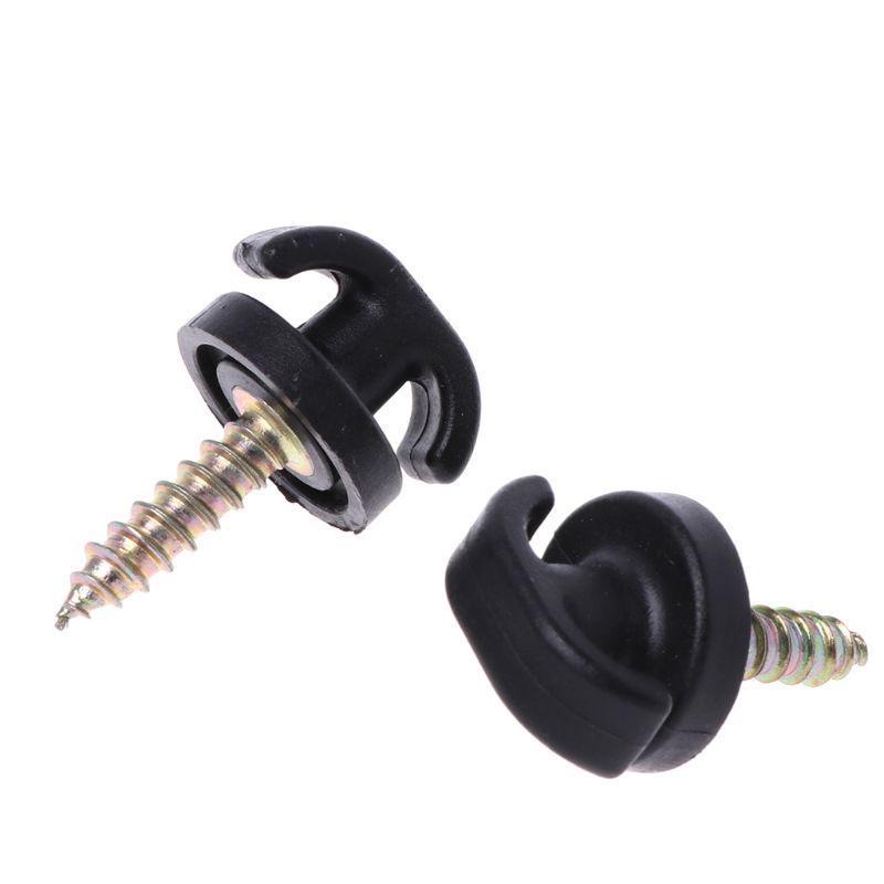 2 Pcs Universal Car Rear Trunk Envelope Cargo Net Tie Down Hook Ring Loop Hangin