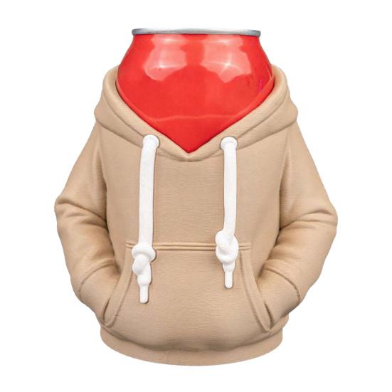Beverage Can Jacket Funny Beer Can Holder Soda Can Hoodie 3D Printed Drink Can Sleeve for Parties BBQs Gag Gift