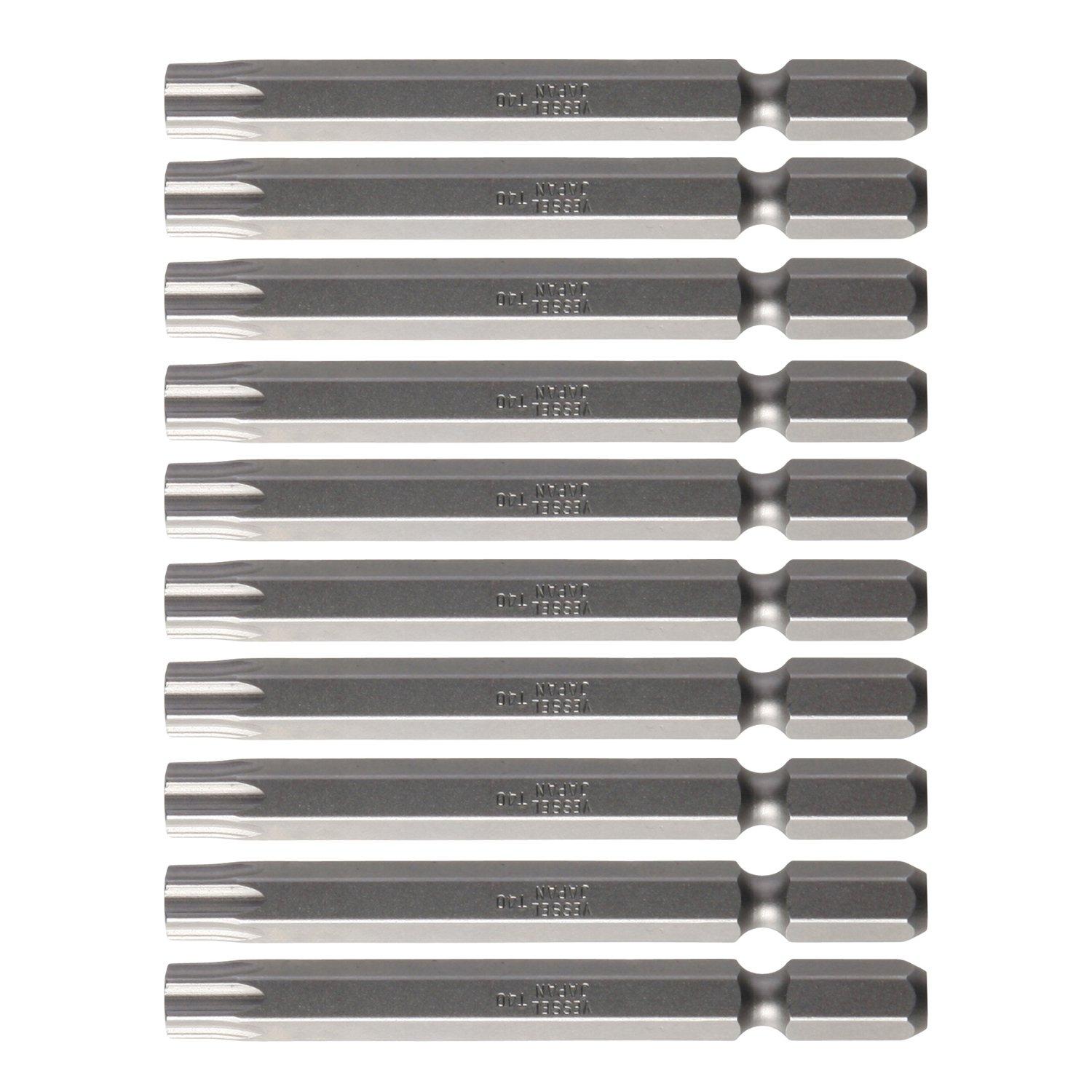 

VESSEL Torx Bit T40 x 65mm Set of 10 V ZP
