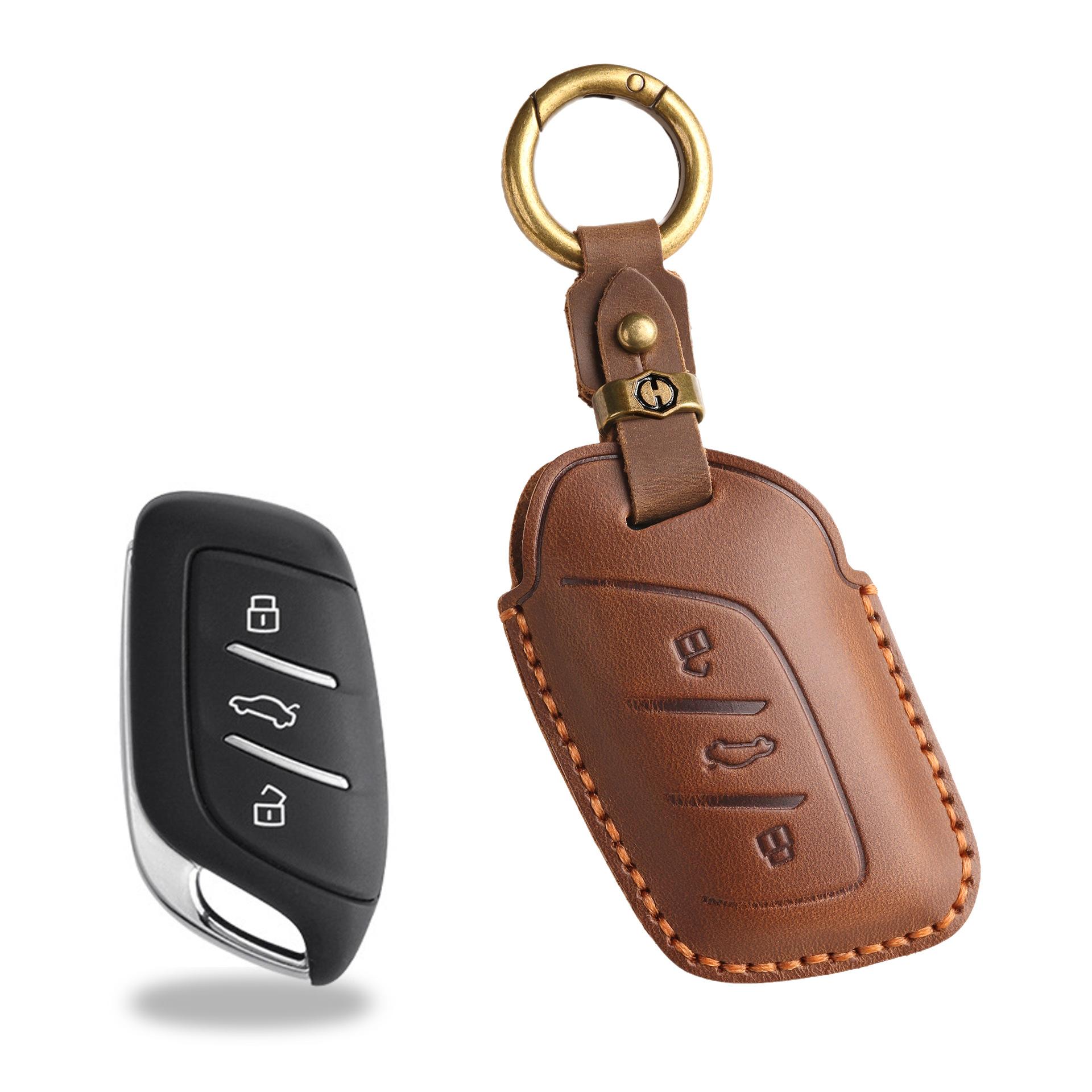 Retro Key Set Is Suitable For Roewe I5 Car Rx5Max Rx3 Mg Hs Mg 5I6Max Leather Bag. коричневый