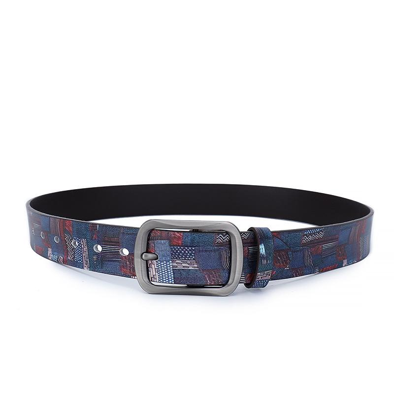 

Стиль Граффити Цвет Натуральная Кожа Ремень Цветной Принт Натуральная Кожа Новый Ремень 110cm