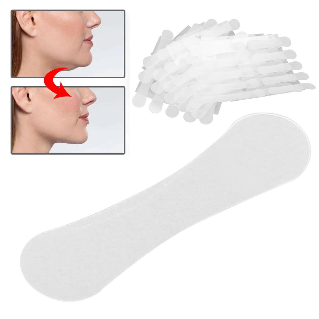 100PCS Face Tape Lifting Invisible Lighten Fine Lines Lift Tighten Waterproof Face Lift Tape Invisible for Double Chin