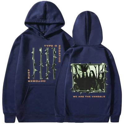 2023 typ O negatywny październik rdza bluza z kapturem gotycka metalowa bluza zespołu rockowego unisex Vintage Hip Hop ponadgabarytowe bluzy z długim rękawem unisex