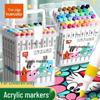 Washable True Color Acrylic Markers - Safe Graffiti Crayons for Kids & Students