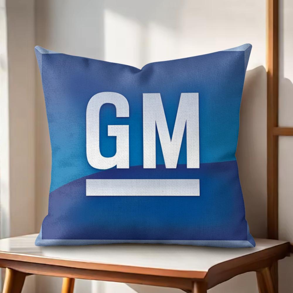 

GGeneral MMotors Cushion Cover Natural Linen Organic Fabric DoubleSided Printing Couch Pillow Covers Home Decor 30x30cm