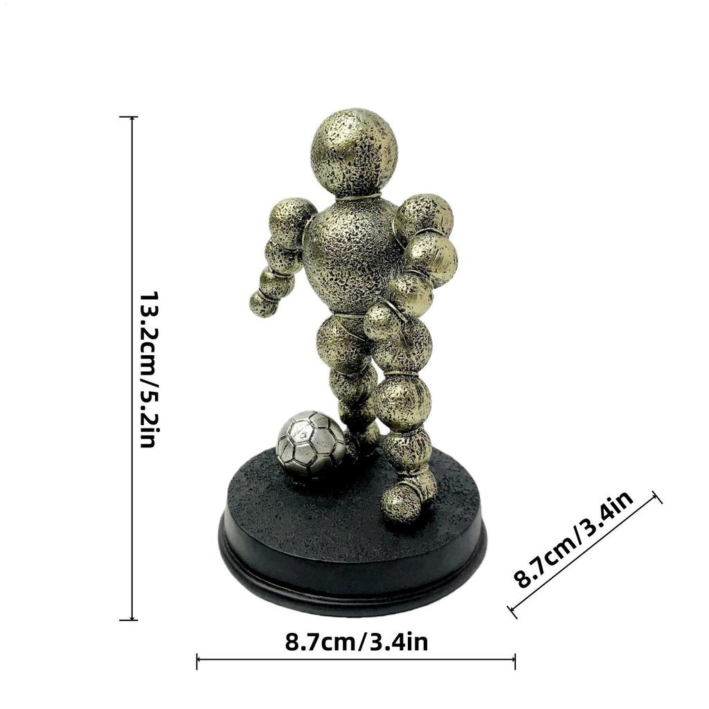 Sportsman Sculpture Resin Modern Abstract Artistic Athlete Statue Desktop Decoration For Nightstand Mantel Bookshelf Bedside
