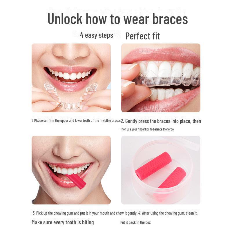 Invisalign Kieferorthopäischer Kaugummi - Zahnkorrektur & Retainer-Unterstützung
