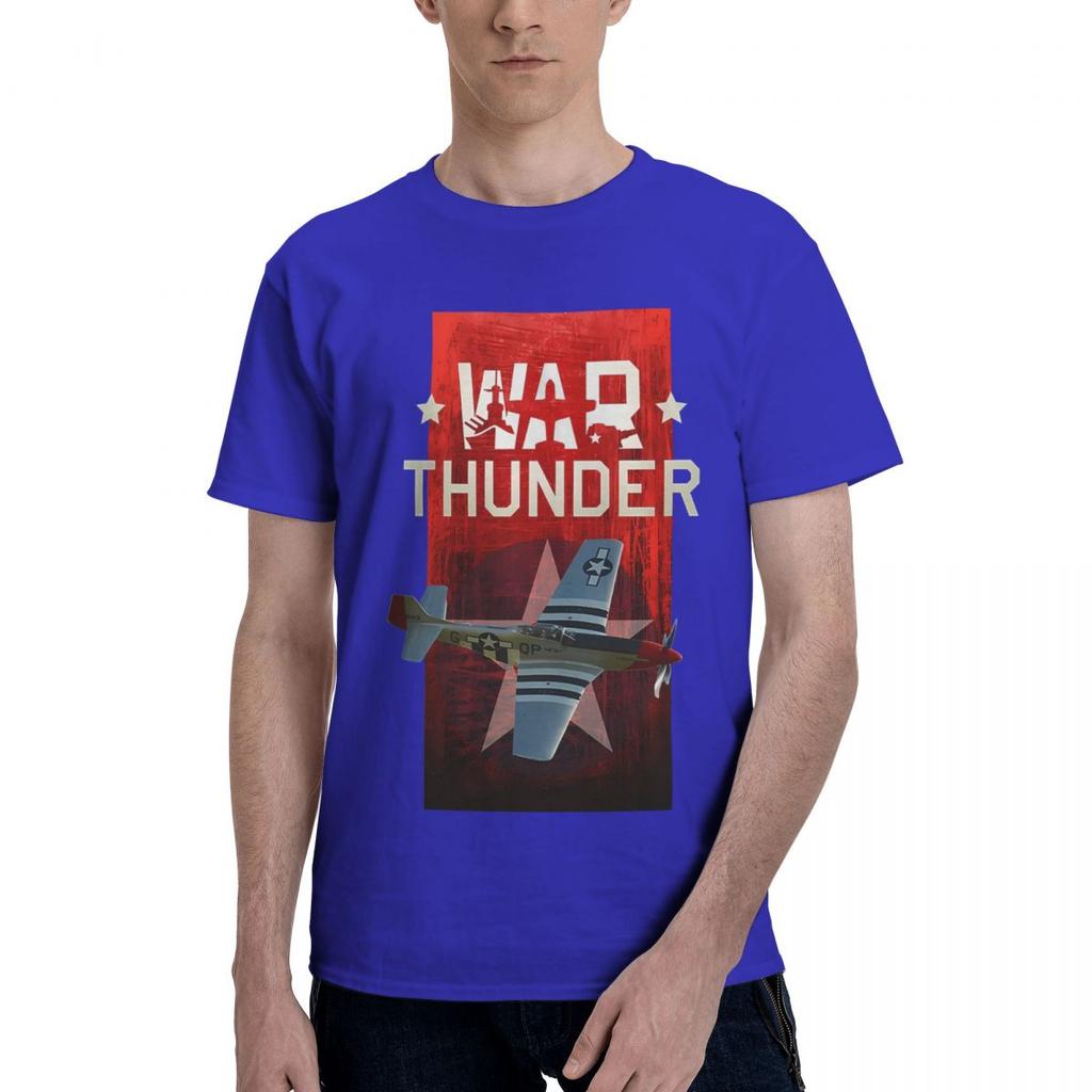 War Thunder Game Airplane 100 Cotton Casual Breathable Confortable Shirt Short Sleeve TShirt Men TShirt