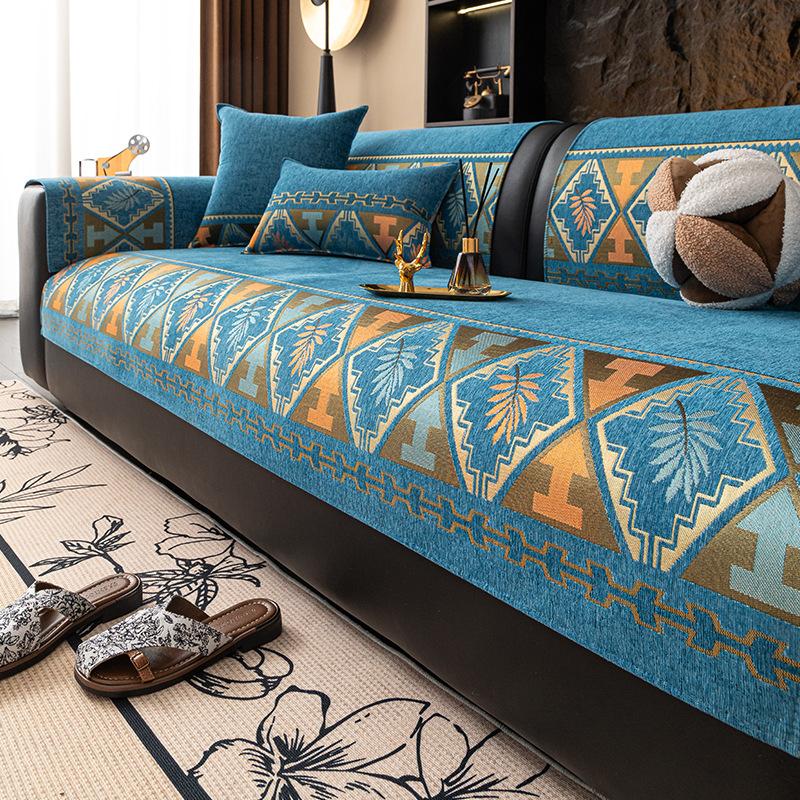 New Sofa Towel Sofa Dust-Proof Full Cover One-Piece Four-Season Universal Rental House Sofa Cushion Cover All-Inclusive Cushion