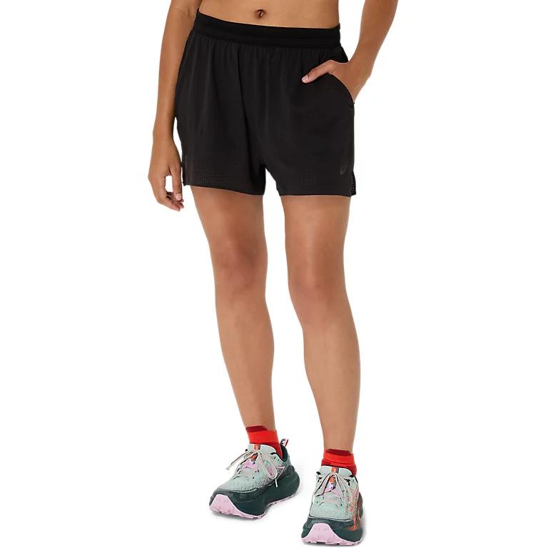 Asics FUJITRAIL ELITE ACTIBREEZE Casual Shorts Women s Black 2012D205-001 L