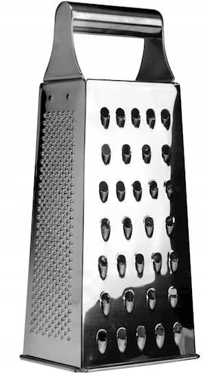 Four-sided stainless steel kitchen vegetable grater 22x9 cm