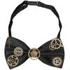 Steampunk Bow Tie Edgy with Gears Satin Costume Accessory for Cosplayers, Men, Cosplay,