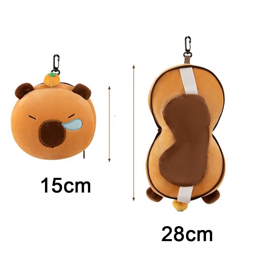 2 In 1 Neck Pillow Velvet Sleeping Mask New Travel Eye Cover Office