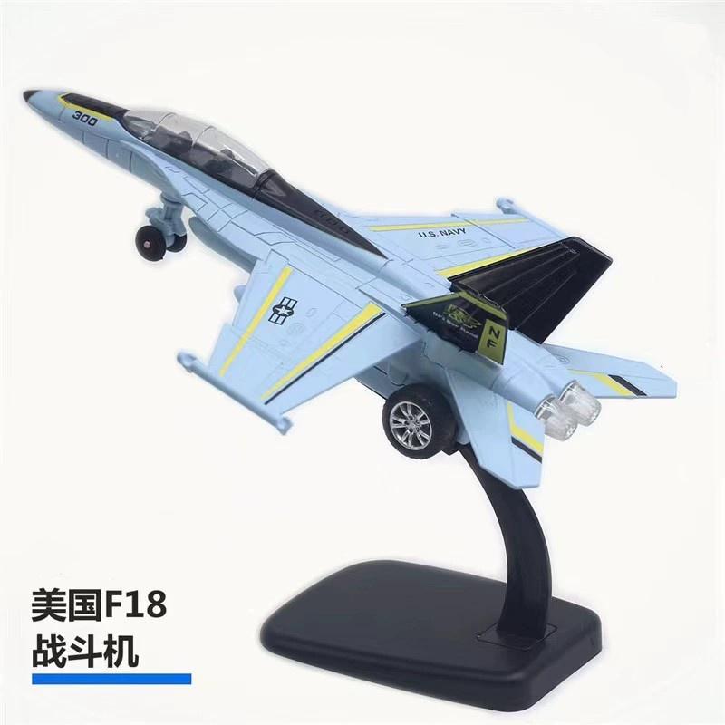 Toys Airplane F16/F18/F35/F117A Aircraft Scale USA Fighter Metal Alloy Souvenir Plane Collection Boys Christmas Gift