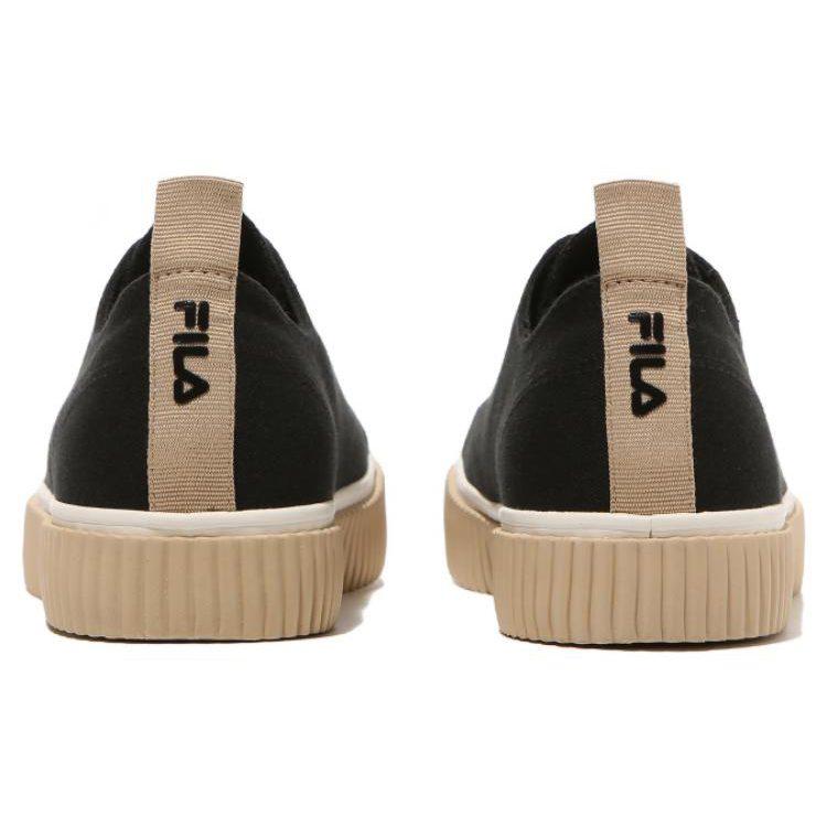 FILA Layer Low Top Stylish Casual Skate Shoes Unisex Black Korean Version 'Black Cream' 1XM01938E_001