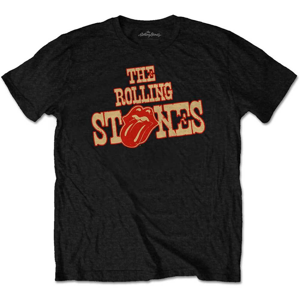 Rolling Stones Wild West Logo Official Merchandise Shirt Black New