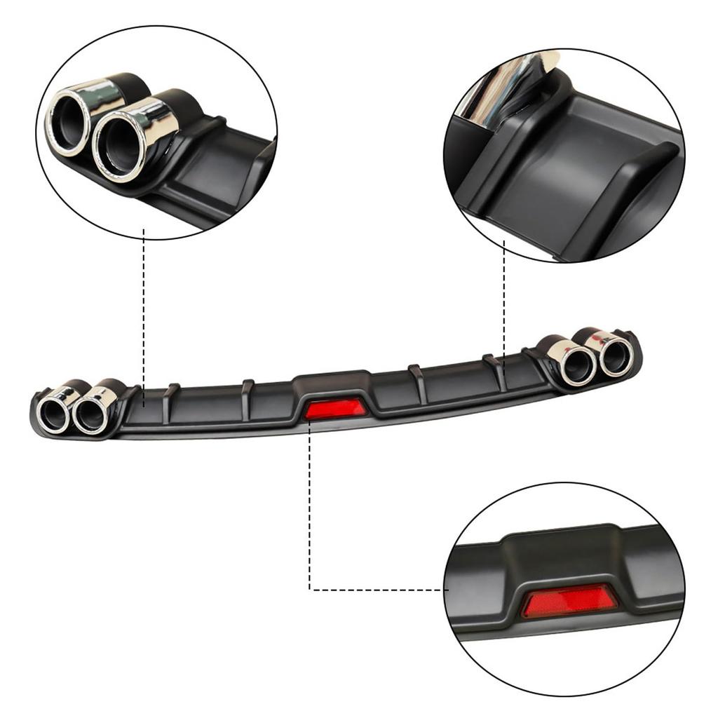 Rear Bumper Spoiler Diffuser for Toyota Aqua GR Sport 4 Piece Set ABS Lightweight Aero Parts Exterior Custom DIY Accessories Car Rear Spoiler Und