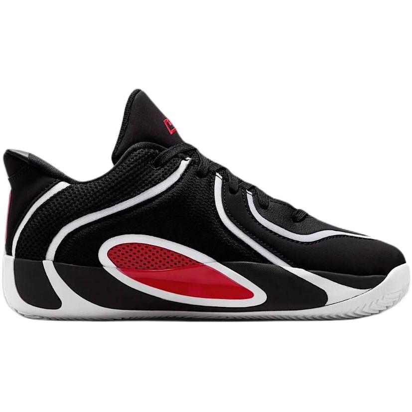 Jordan Tatum 4 Low top Children's Basketball Shoes Black Red Unisex HQ4611-001