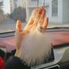 Car Dream Catcher Feather Pendants White Fluffy Feather Soft Hanging Ornament Auto Home Wall Pendant Decoration Gifts New