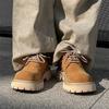 Pánská módní obuv Britský styl Silná podrážka Ležérní Derby obuv Vysoká kvalita Módní Pohodlná Všestranná Pánská Kožená Obuv Zapatos Hombre