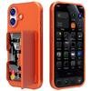 Apple 17 Pro Max Anti-Drop Mirror Stand Case with Side-Opening Card Holder