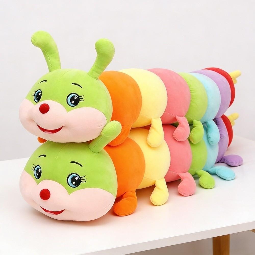Accompany Doll Stuffed Insect Doll Soft Long Pillow Cushion Plush Caterpillar Toy Bedroom Use