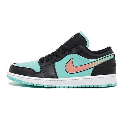Air 1 Low SE GS Tropical Twist Kinder Sneakers Teal Zwart CV9844-301