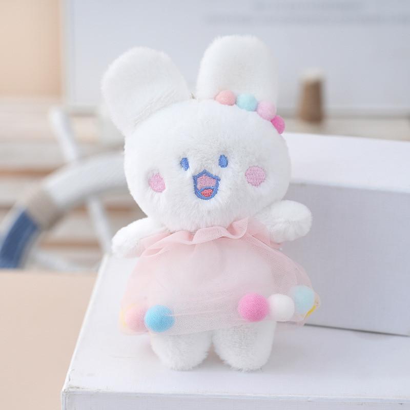 Bunny Rabbit Plush Keychain With Pp Cotton Filling For Bag Decoration Gift Kids For