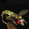 2pcs Fly Fishing Hook Baits Fishing Tackle Gear Fly Bees Floating Lure Artificial Insect Lures Attractant Baits