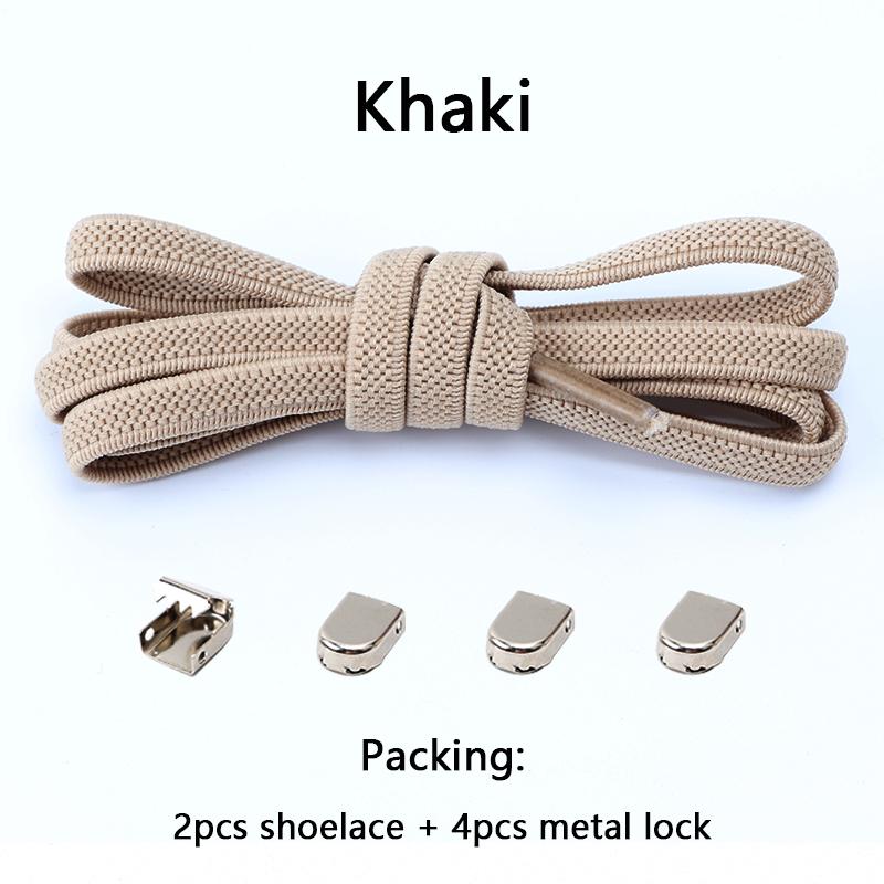 No Tie Elastic Shoe Laces One Size Fits All Adult and Kids Shoes Shoelaces for Sneakers Shoelace Tieless Flat Expand Shoestrings