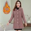 Mom Winter Mink Velvet Coat Mid-length Middle-aged and Elderly Women's Thickened Imitation Gold Velvet Coat