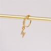 Women'S Fashion Pendant Nose Ring Hanging Lightning Full Drill Nose Ring Pendant Cartilage Earrings Jewelry