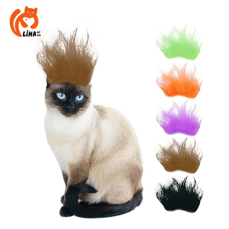 Colorful Cat And Dog Fancy Wig Accessories For Halloween Parties And Festivals