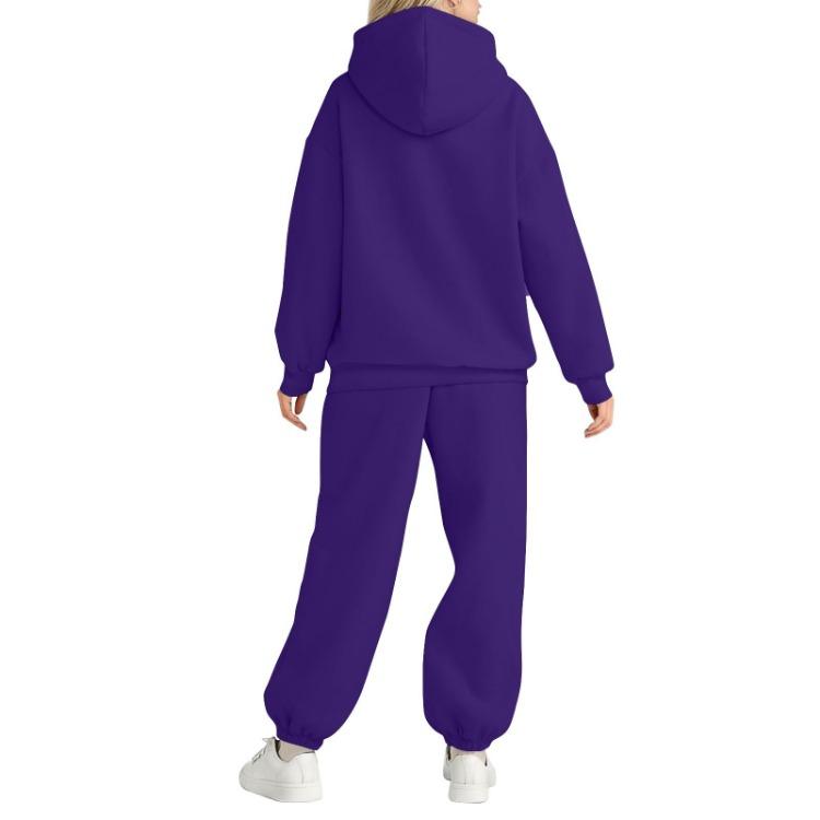 Womens Hoodie and Sweatpants Set 2 Piece Oversized Sweatsuit Fall Fashion with Pockets Baggy Outfits