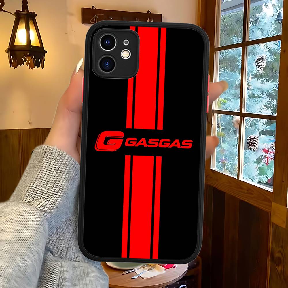 

G-GasGas Red Motorcycle Phone Case For IPhone 16 15 14 11 12 13 Pro Max Plus 12 XS Max Back Cover Matte Case iphone 15 pro