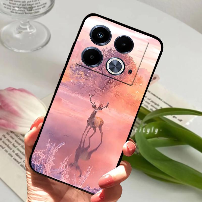 For Infinix Note 40 Case animal Silicone Soft TPU Back Covers For Infinix Note 40 Pro 4G 5G 40 Pro Plus Case Protective Funda