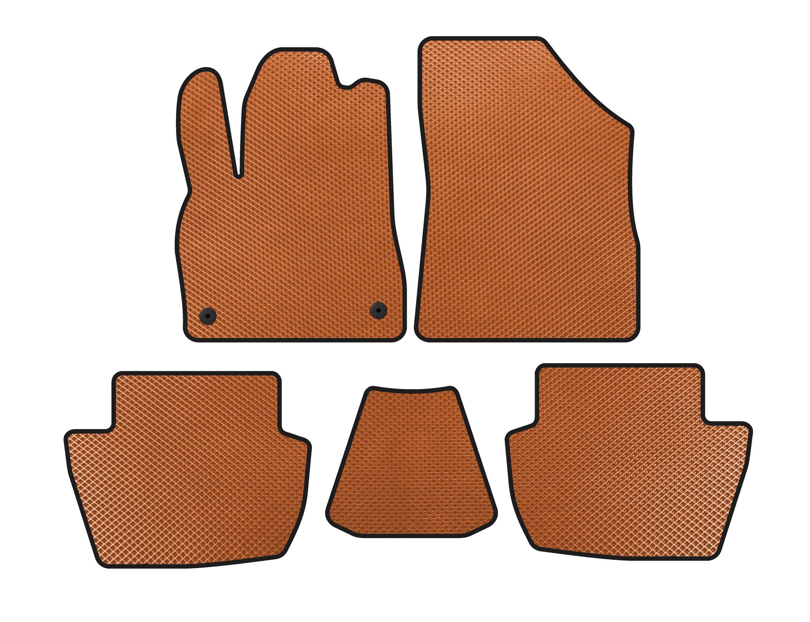 

EVA mats (HB, Hybrid/AT, Orange) for Citroen DS-5