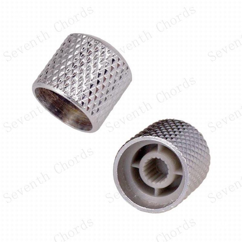 Small Metal Electric Guitar Bass Volume and Tone Knob Potentiometer Cap