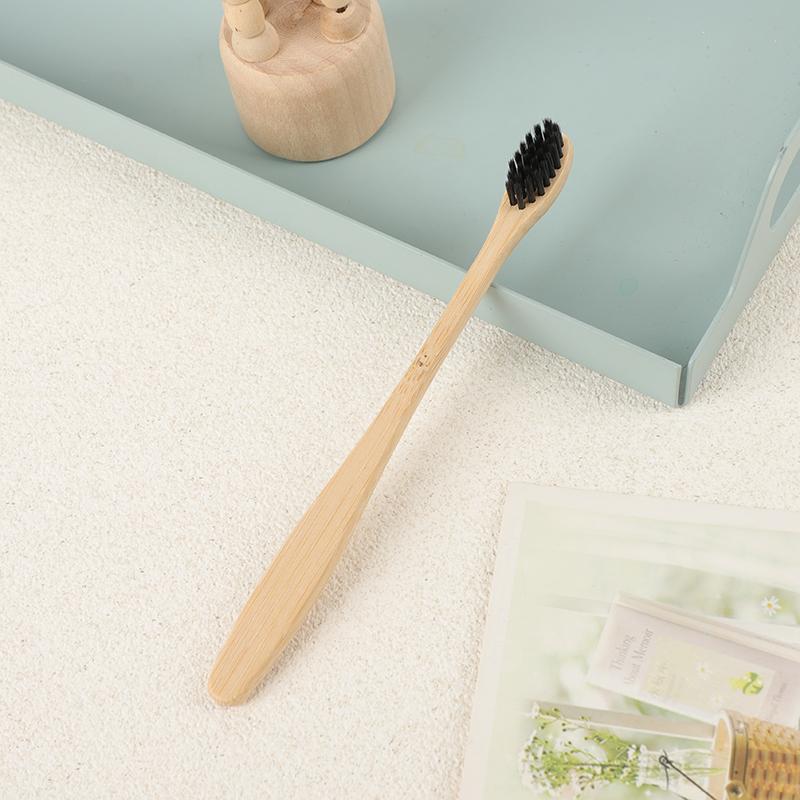 Ready Stock Fast and Custom Logo Kids Waterdrop Shape Soft BPA Free Natural Biodegradable Bamboo Toothbrush