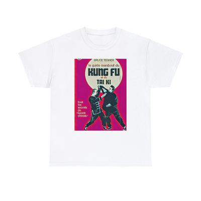 Kung Fu Tai Chi Bruce Tegner Grafikdruck SS Crew Unisex Schweres Baumwoll-T-Shirt