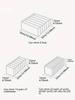 6PCS 6Pcs Multi-Grid Clear Mesh Box For Bras Panties Socks Foldable Wardrobe Organizer